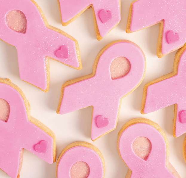 Pink Ribbon Cookies