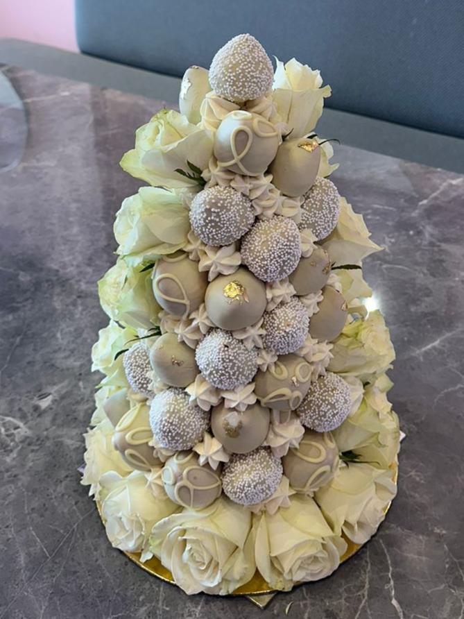 Bridal Strawberry Tower