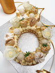 Engagement ring cream tart (2 layers)